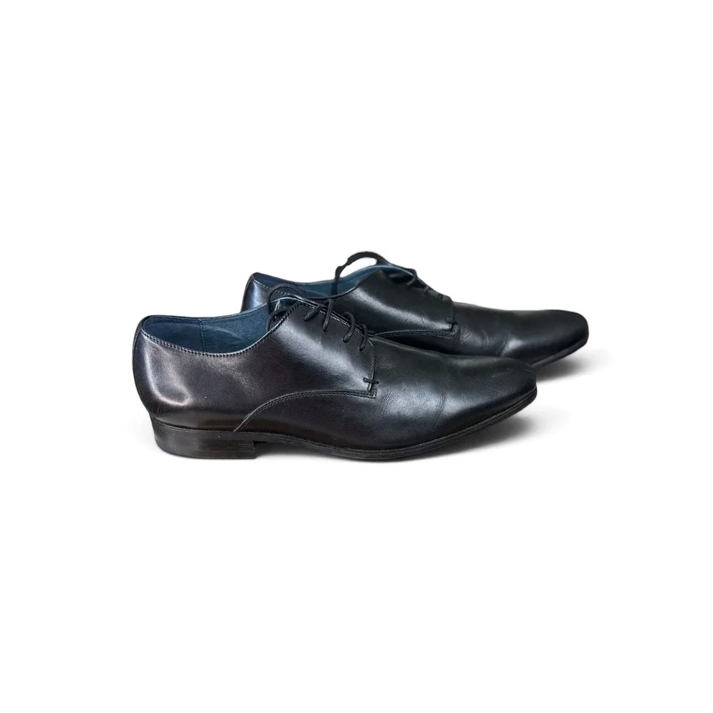Blake McKay Fairfax Oxford Shoes NWOB SZ 10 Black Leather Lace Up Dress Shoes